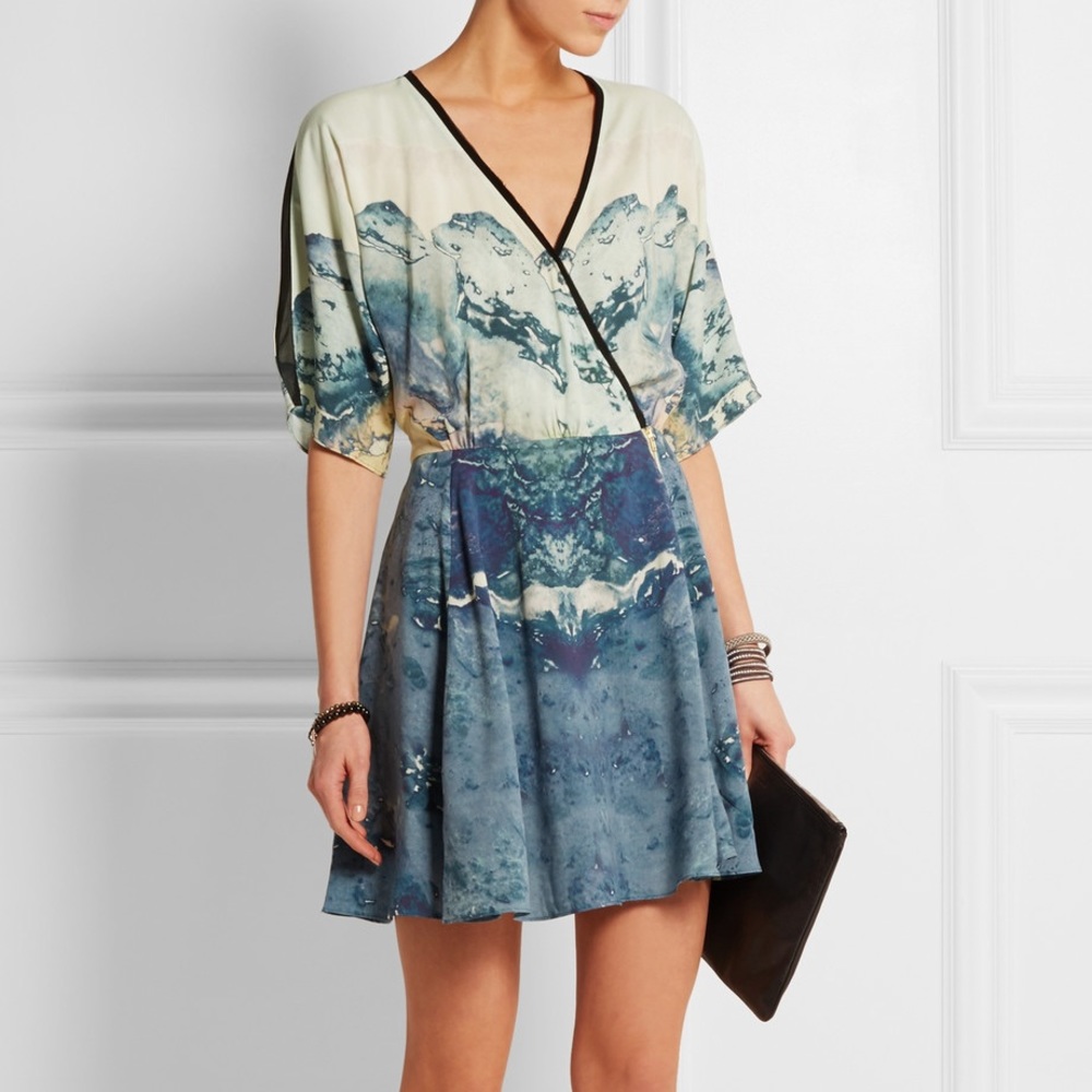 ⚫️ Dagmar Lilly Mountain Print Dress (36)